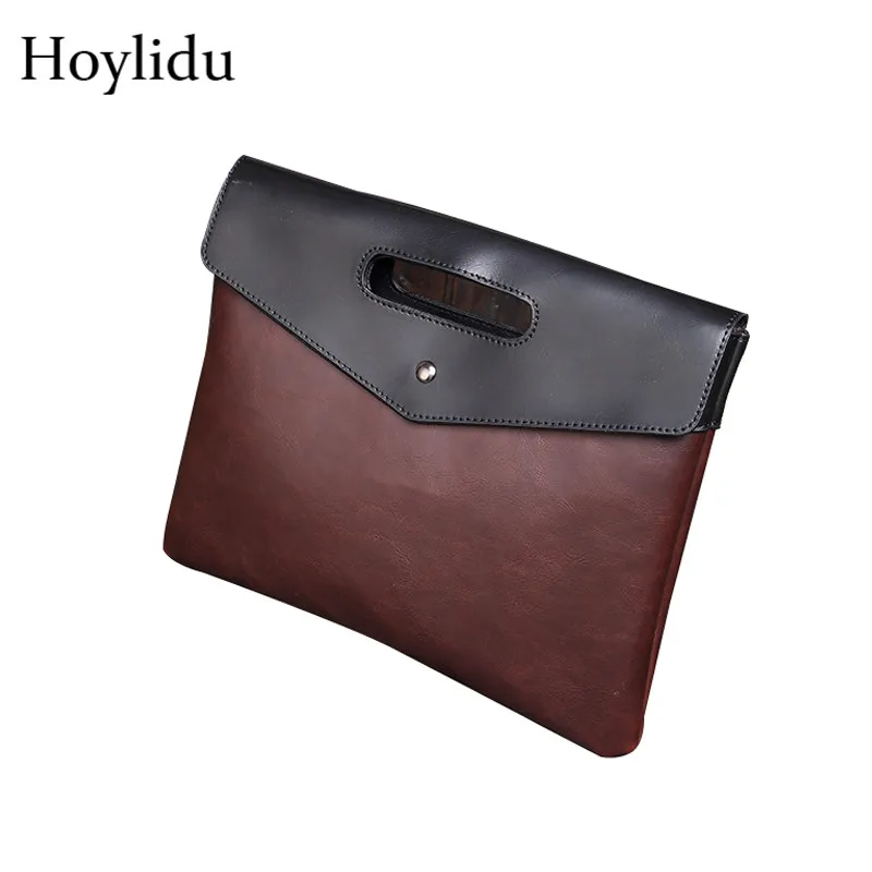 Мужская сумка дневные клатчи деловой портфель Винтажный конверт с застежкой