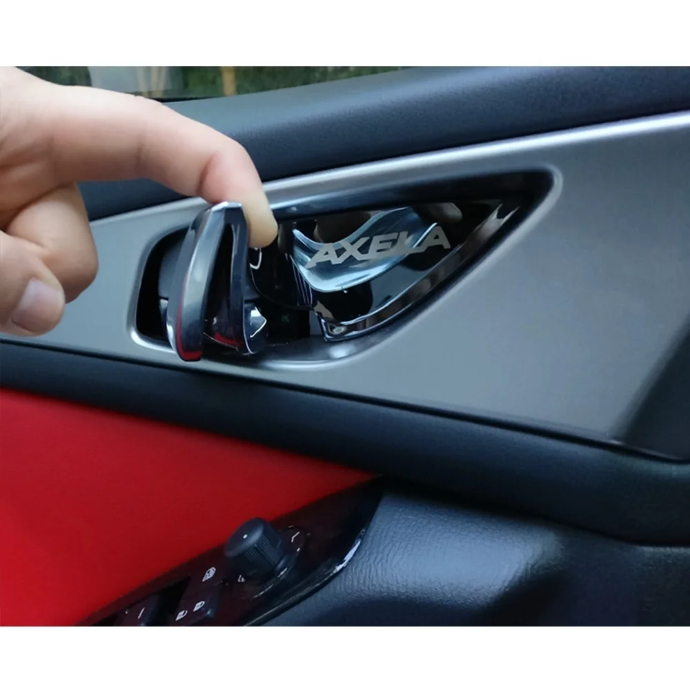 Чехлы на дверные ручки автомобиля патчи наклейки блестки для Mazda 3 Axela 2017 2019