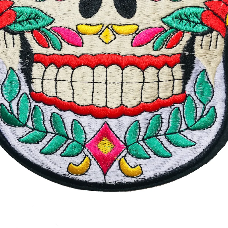 1 шт. крутая вышивка с помощью утюга в виде черепа Аппликации нашивки для одежды