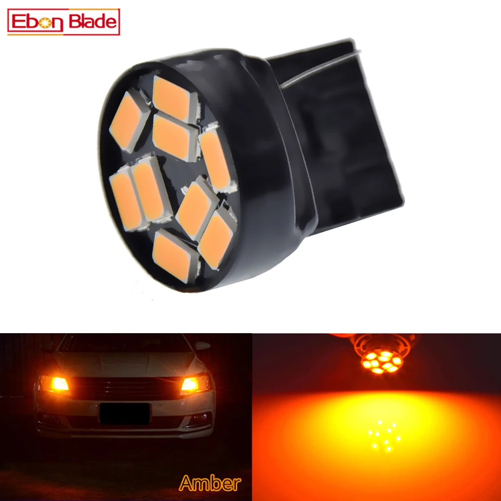 1 шт. T20 7440 W21W WY21W светодиодный сигнальный фонарь 9 SMD 5630 автомобильный светильник s