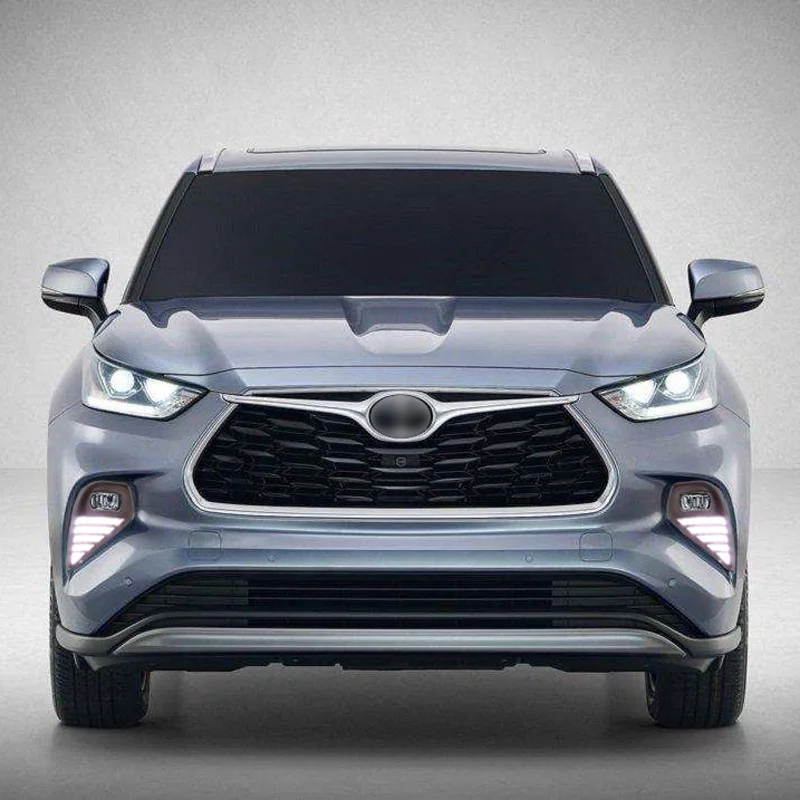 

2PCS Dynamic Yellow Turn Signal 12V Car DRL Lamp LED Daytime Running Light Daylight For Toyota Highlander 2020 - 2021