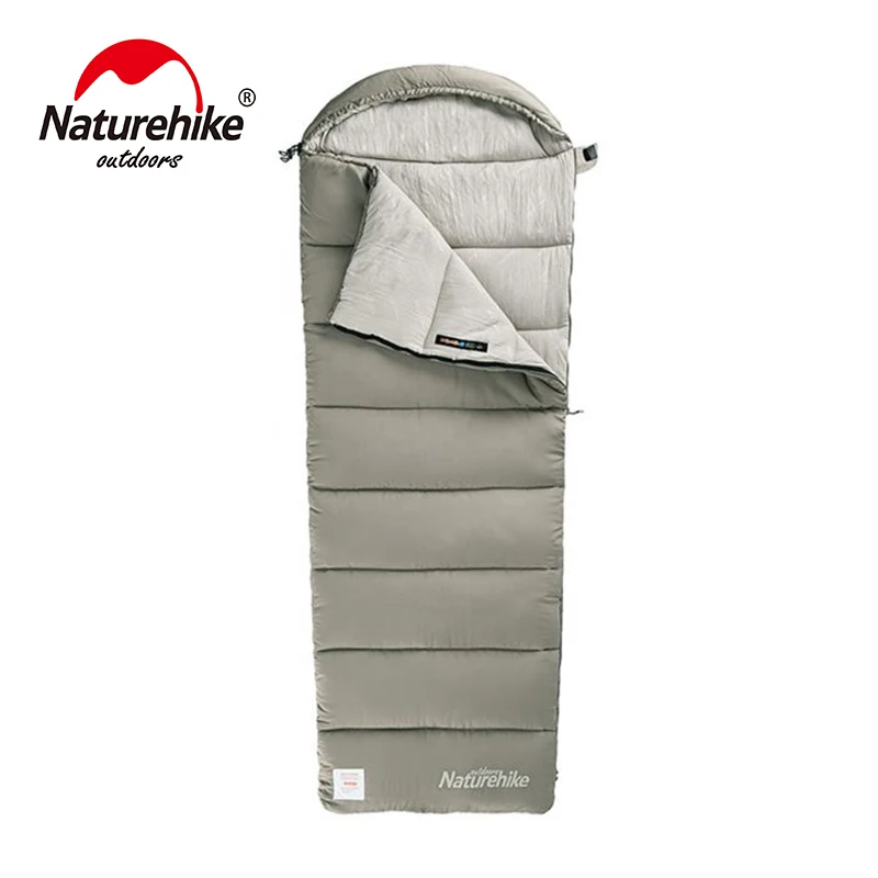 

Туристический спальный мешок Naturehike, ультралегкий водонепроницаемый, комбинированный, хлопковый, для отдыха на открытом воздухе, три сезона