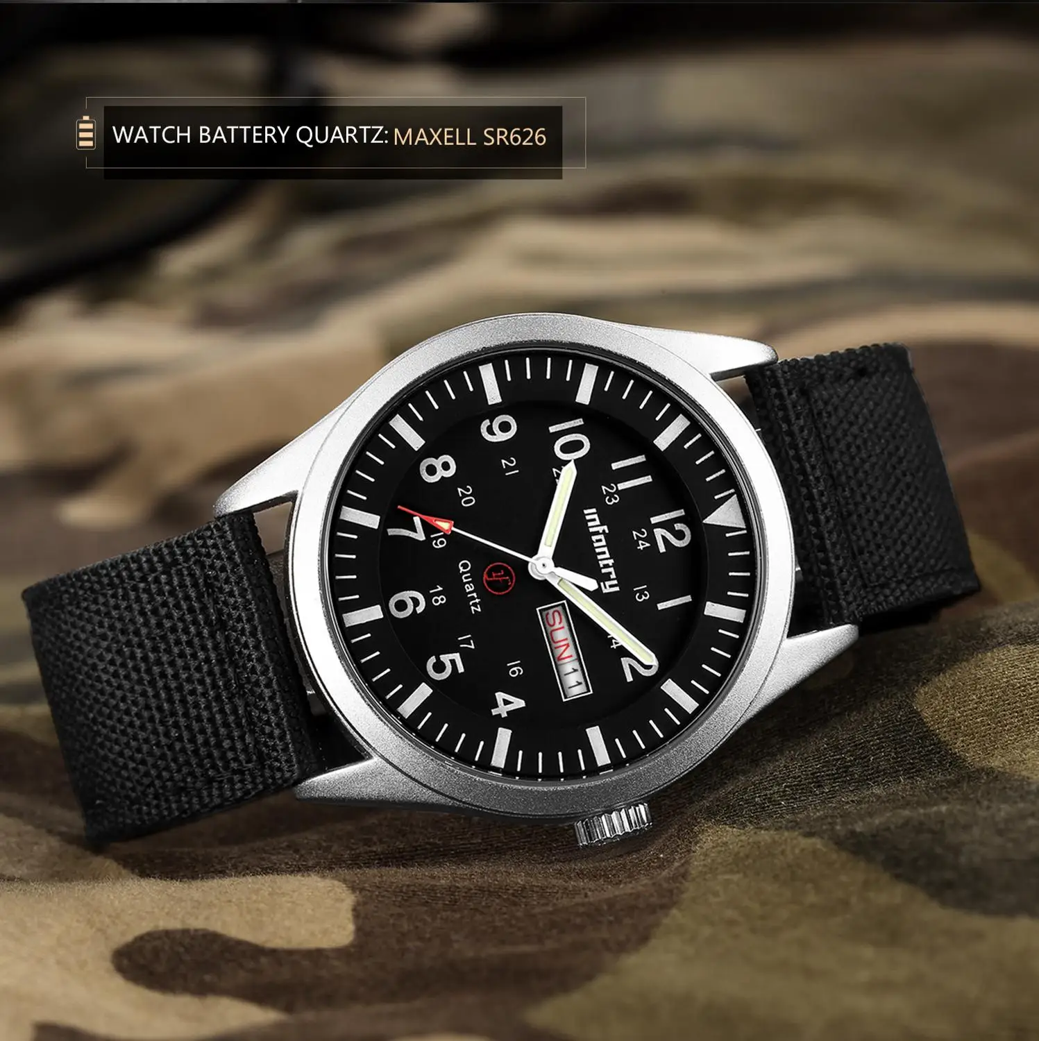 Часы наручные мужские в стиле милитари брендовые Роскошные водонепроницаемые