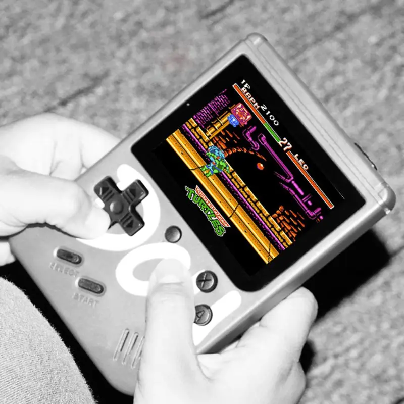 Встроенный 360 игры Батарея Винтаж мини портативная игровая консоль 3 дюймовый цветной Экран игровой консоли геймпад для игровые аксессуары