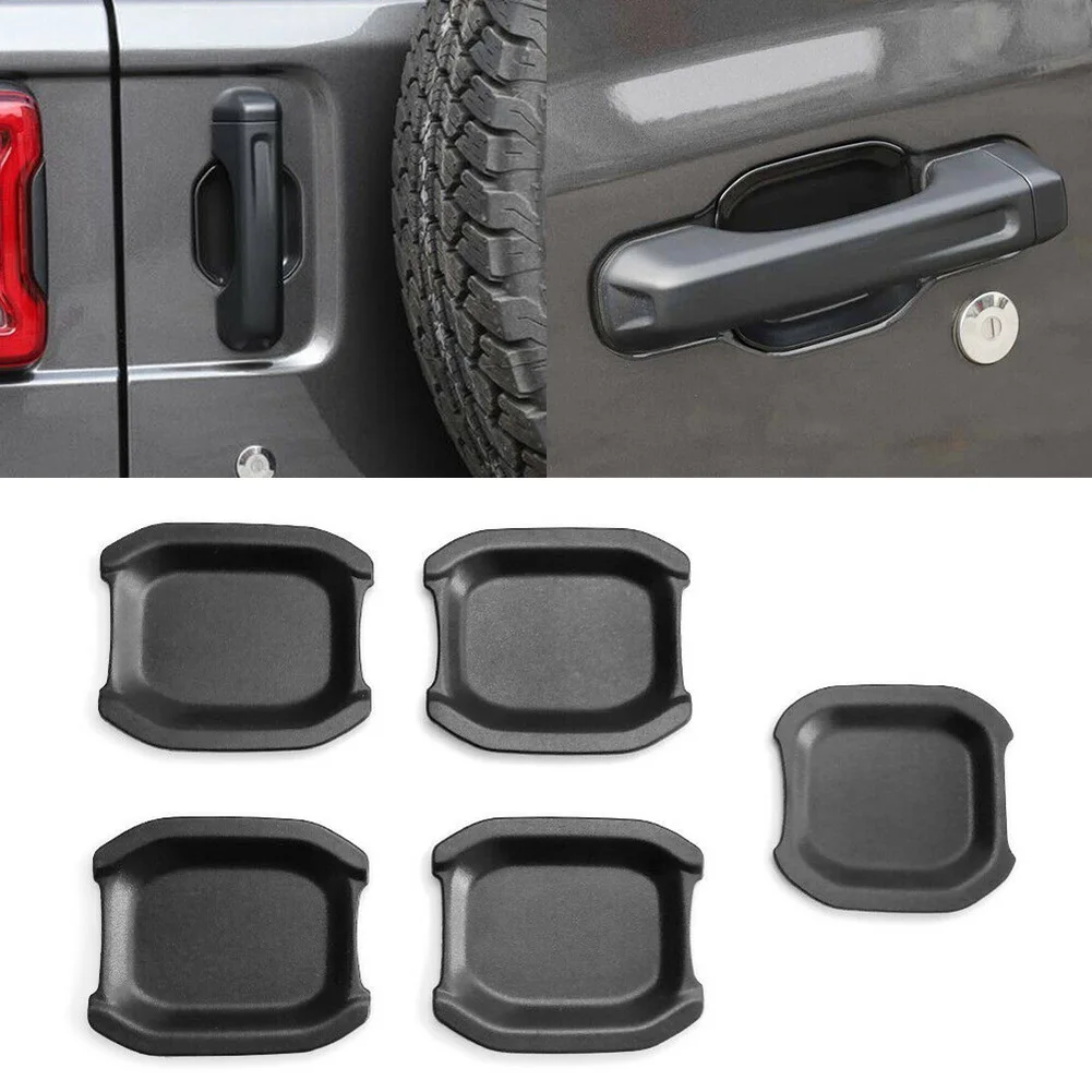 

5 шт. ABS Автомобильная дверная ручка углубление крышки для Jeep Wrangler JL 4-Door 2018 2019 2020