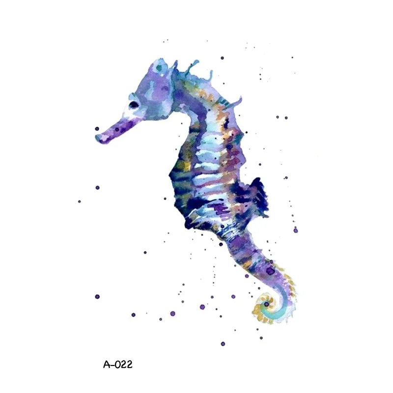 Wyuen Горячее нанесение дизайнерские Временные татуировки Медузы для взрослых