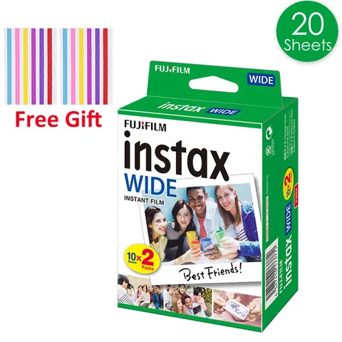 Фотофон моментальной печати Fujifilm Instax WIDE 210 200 300 100 500AF 10-200 листов Instax Mini WIDE Films Photo Paper (2025-07)