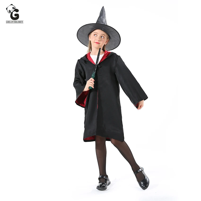 

Magician Costumes Wizard Halloween Costumes for Kids Superhero Cloak Ghost Cosplay Anime Fantastic Suits Magic Staff Wand