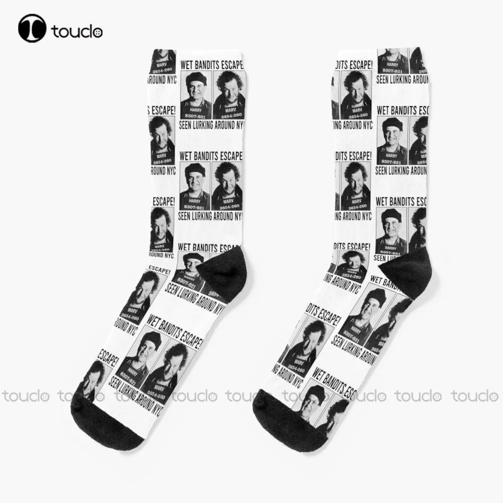 Black Soccer Socks Personalized Custom Unisex Adult Teen Youth Socks 360° Digital Print