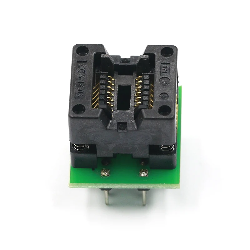 Программатор SOIC8 SOP8 на DIP8 переходник с гнездом 200 мил широкое сиденье зеленый