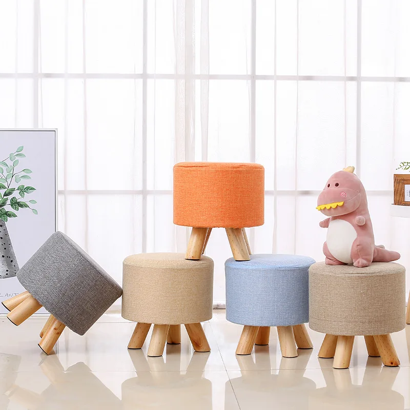 

Shoe Stool, Modern Simple Low Stool, Solid Wooden L, Creative Doorway, Shoe , Cloth Art Sofa kids stool