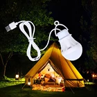 Палатка для кемпинга, портативная, мощность лампочка USB, мощность банковская лампа, мощность 5 Вт, мощный мини-фонарь для рыбалки, активного отдыха