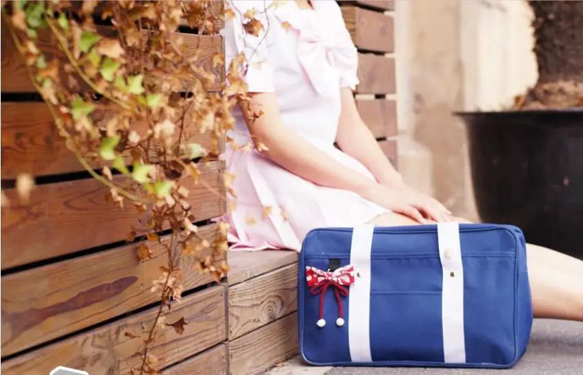 

Unisex Japan Student JK Uniform Bag Costume Props handbag Costumes Daily bag