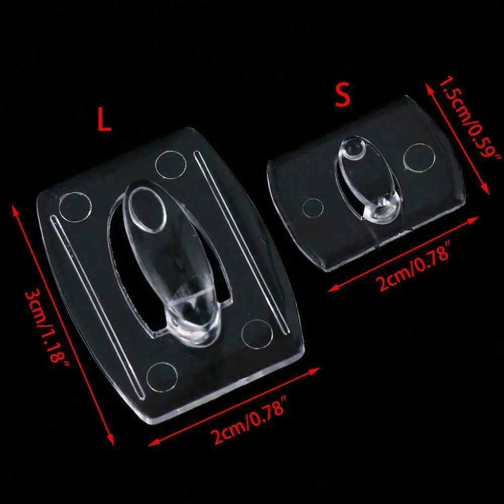 

6/20Pcs Wall Transparent Removable Hook Waterproof Strong Adhesive Hooks Seemless Cable Clamp Bathroom Kitchen Towel Key Hanger