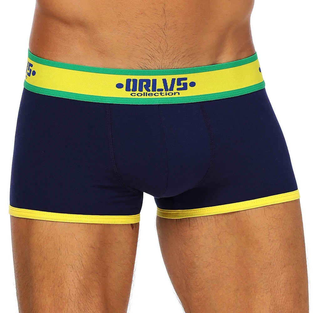 

2pcs/lot ORLVS Cotton Boxershorts Men Comforable Panties Set Gay Sexy Underwear Man Boxer 9Color Free ShippingM/L/XL/XXL