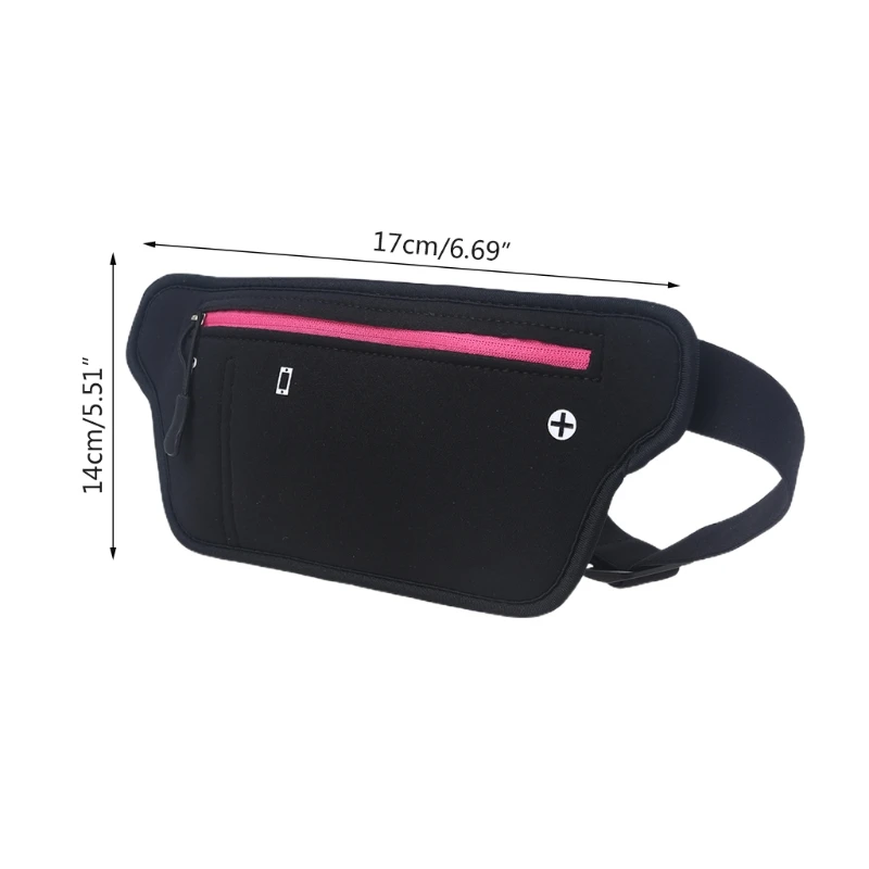 

H4GF Running Waist Pack Women&Men Reflective Runner Pouch Belt Fitness Workout Bag Adjustable Sport Fanny Pack Phone Holder