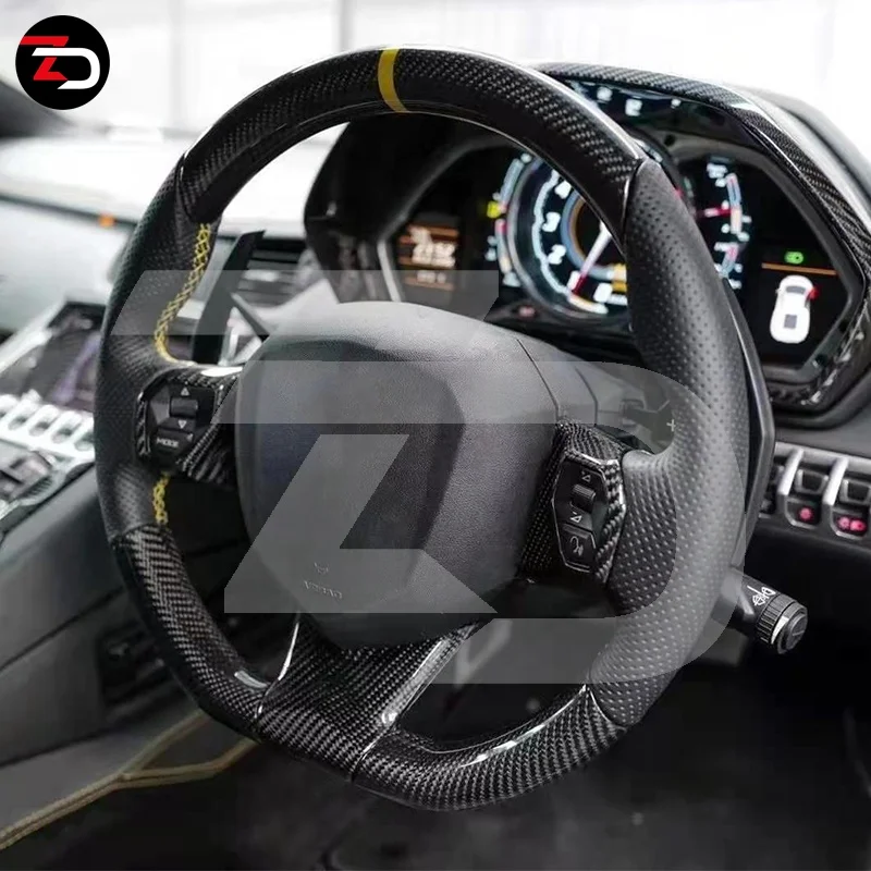 Цена Вакуумная накладка на руль из сухого углеродного волокна для Lamborghini LP700 LP720 LP750