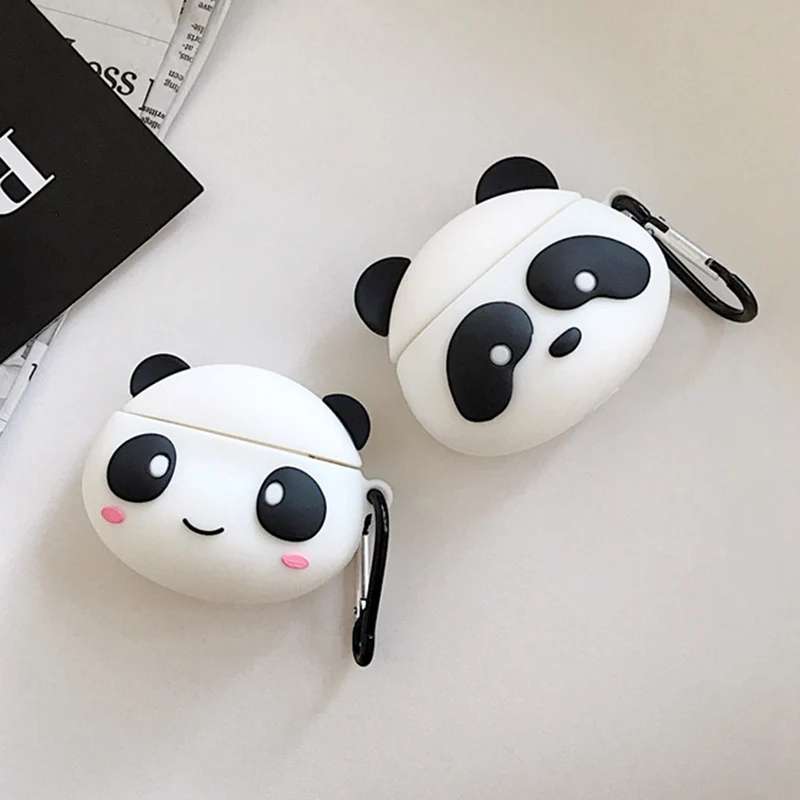 Чехол для наушников Airpods чехол силиконовый Милая мультяшная панда мягкие наушники чехол для Apple Air Pods Earpods чехол