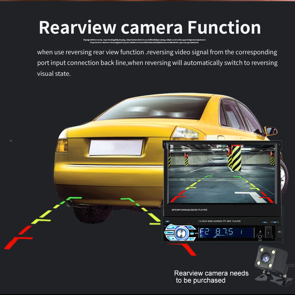 Автомобильный радиоприемник с навигацией GPS стерео Универсальный 7 дюймов
