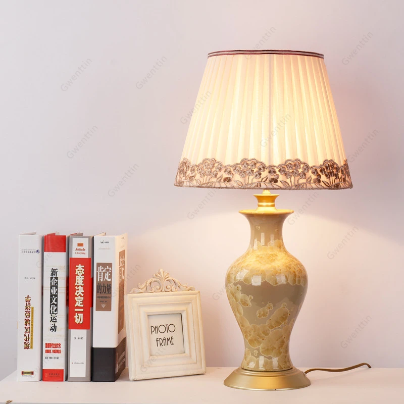 Винтажная настольная лампа для спальни ночник украшение гостиной и дома