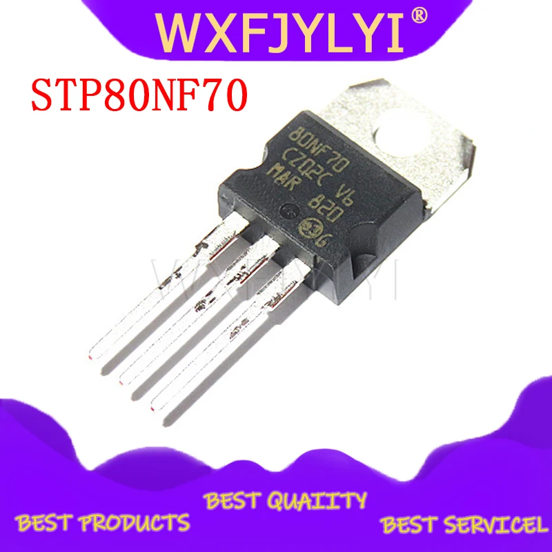 10 шт./лот STP80NF70 80NF70 TO 220 MOSFET контроллер 80A 70V EMU новая Оригинальная Немедленная