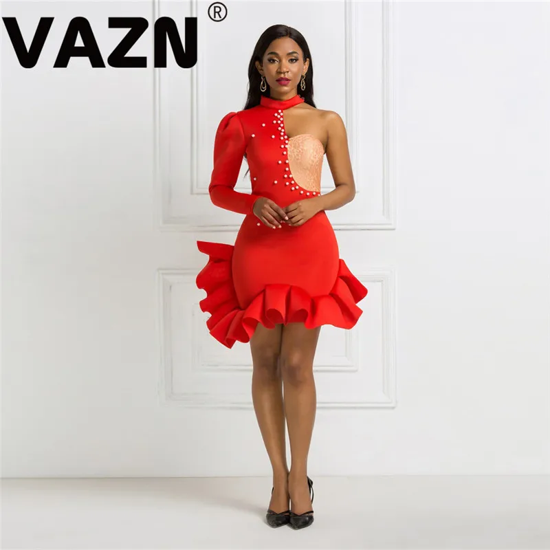 VAZN джазовая певица танцевальные костюмы для сцены Бандажное мини-платье 2020 с
