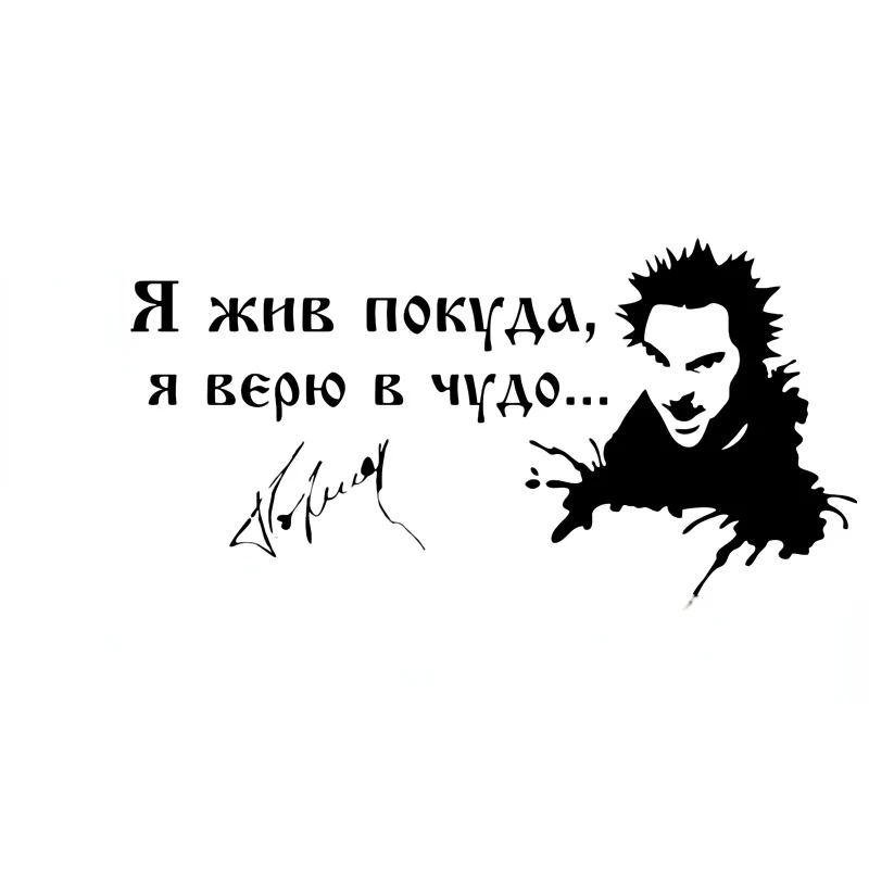 

Автомобильная наклейка «Король и дурачок», «Я живу», пока верю в чудо, Виниловая наклейка, водонепроницаемые декоративные аксессуары из ПВХ...