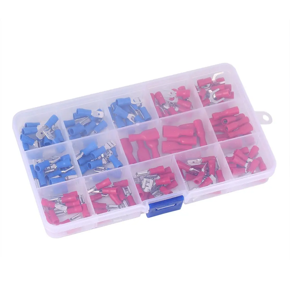 140 шт. Клеммная коробка с трубками 15 моделей набор наконечников Электрический