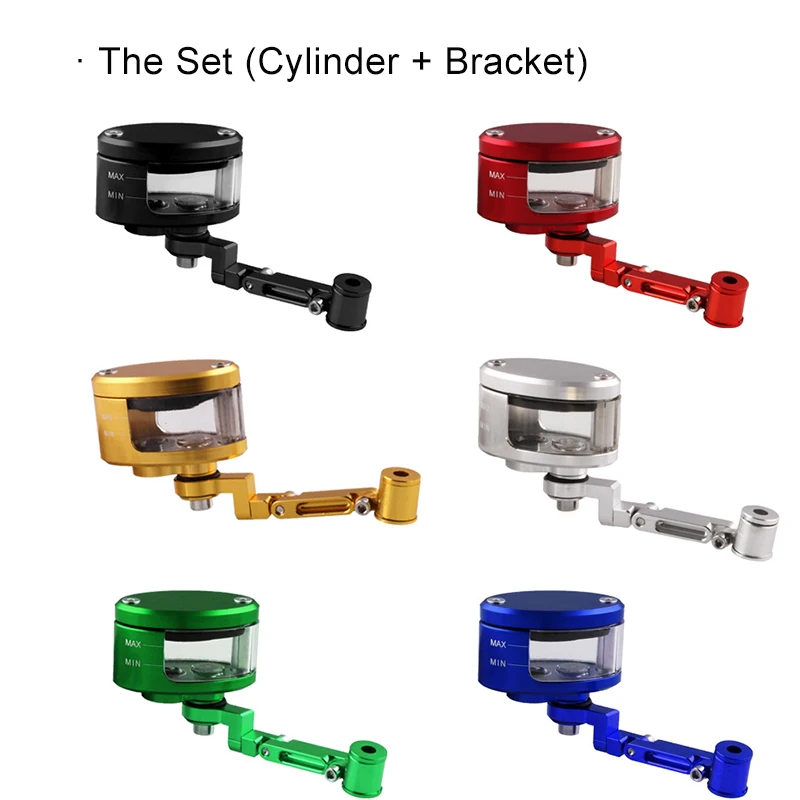 Универсальный CNC алюминиевый сплав мотоцикл бачок тормозной жидкости для