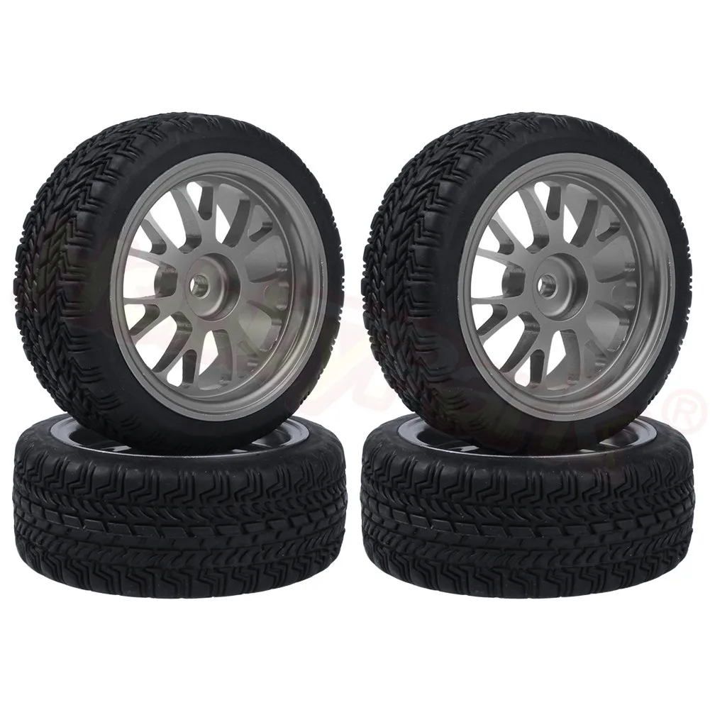 Type 2 Grey 7948 4 шт. 7 мм концентраторы RC автомобильные колеса и шины для WLtoys A959 A949 A969 A979 A959B A969B A979B 1/18 RC Запасные части для автомобиля - Цвет: Type 2 Grey 7948
