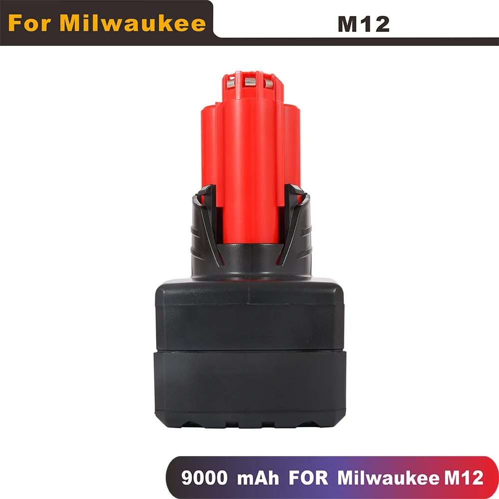 

NEW SALE 9000mAh 9.0Ah 12V Power Tool Li-ion Battery for Milwaukee M12 C12 XC 48-11-2440 48-11-2402 48-11-2411 48-11-2401