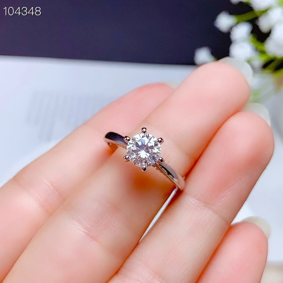 Мужское кольцо с муассанитом серебро 925 пробы 1 карат