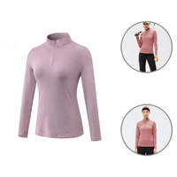 useful odor resistant polyester athletic activewear long sleeve running top workout top fitness sports sweetshirt