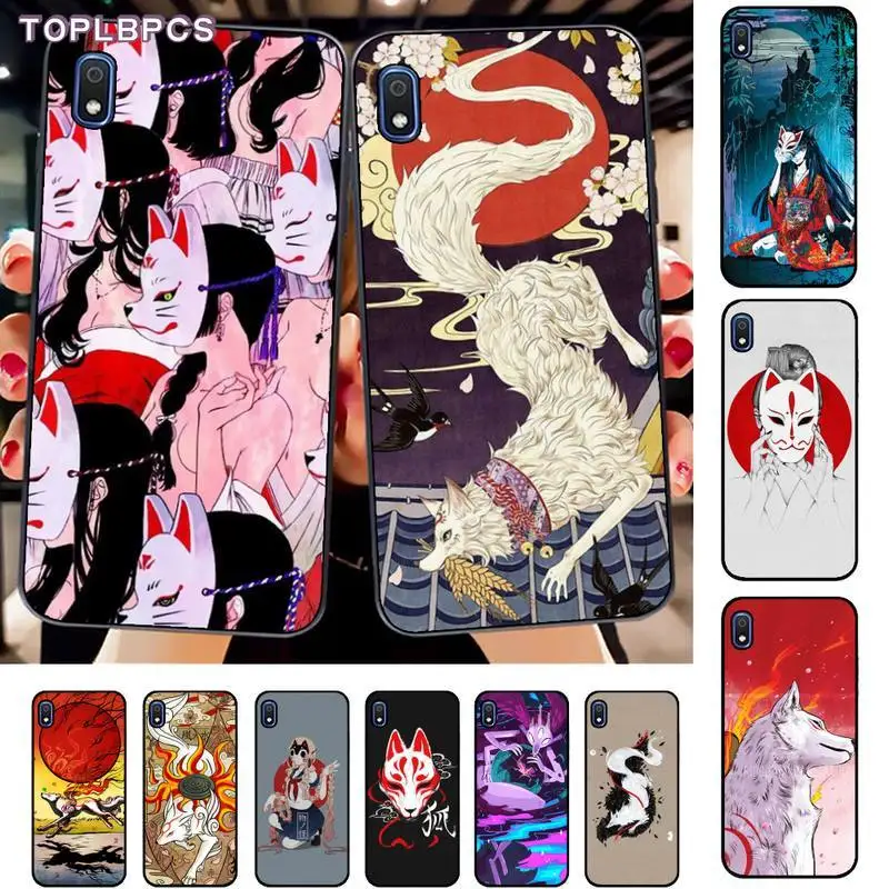 

TOPLBPCS Japanese Style Anime Fox Phone Case Cover for Samsung A10 20s 71 51 10 s 20 30 40 50 70 80 91 A30s 11 31 21