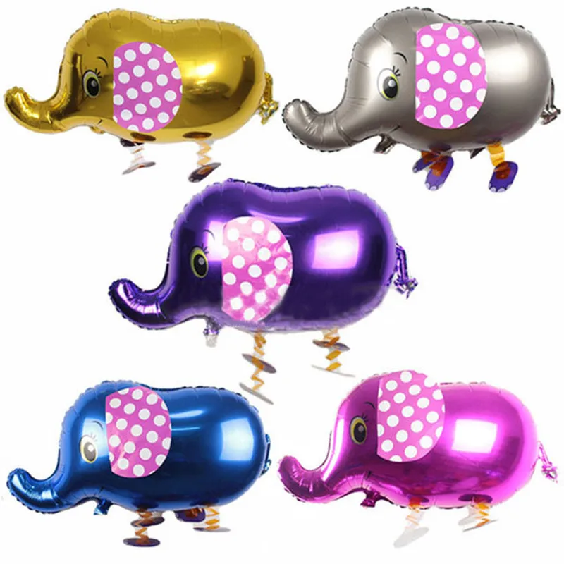 

1 Pc Cartoon Animal Walking Elephant Aluminum Foil Balloons Children's Toy Inflatable Balloon Birthday Party Decoration Supplies