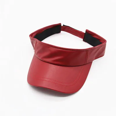 Летний стиль экокожа (полиуретан) плотная солнцезащитный козырек шапка