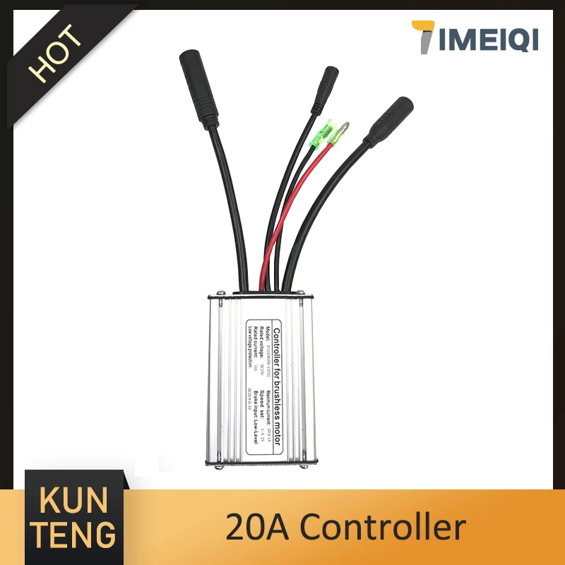 

IMEIQI 24V Kunteng 20A Controller with Light Wire for 250W/350W Motor SM/Waterproof Plug Electric Bicycle Accessories 2020