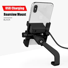 ARVIN Aluminum Alloy Motorcycle Bicycle Rearview Phone Holder For iPhone X 8P Universal Bike Handlebar Stand Sansung S8 S9 Mount