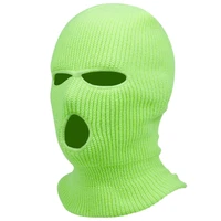 2022 fashion balaclava mask hat winter cover neon mask green halloween caps for party motorcycle bicycle ski cycling solid masks
