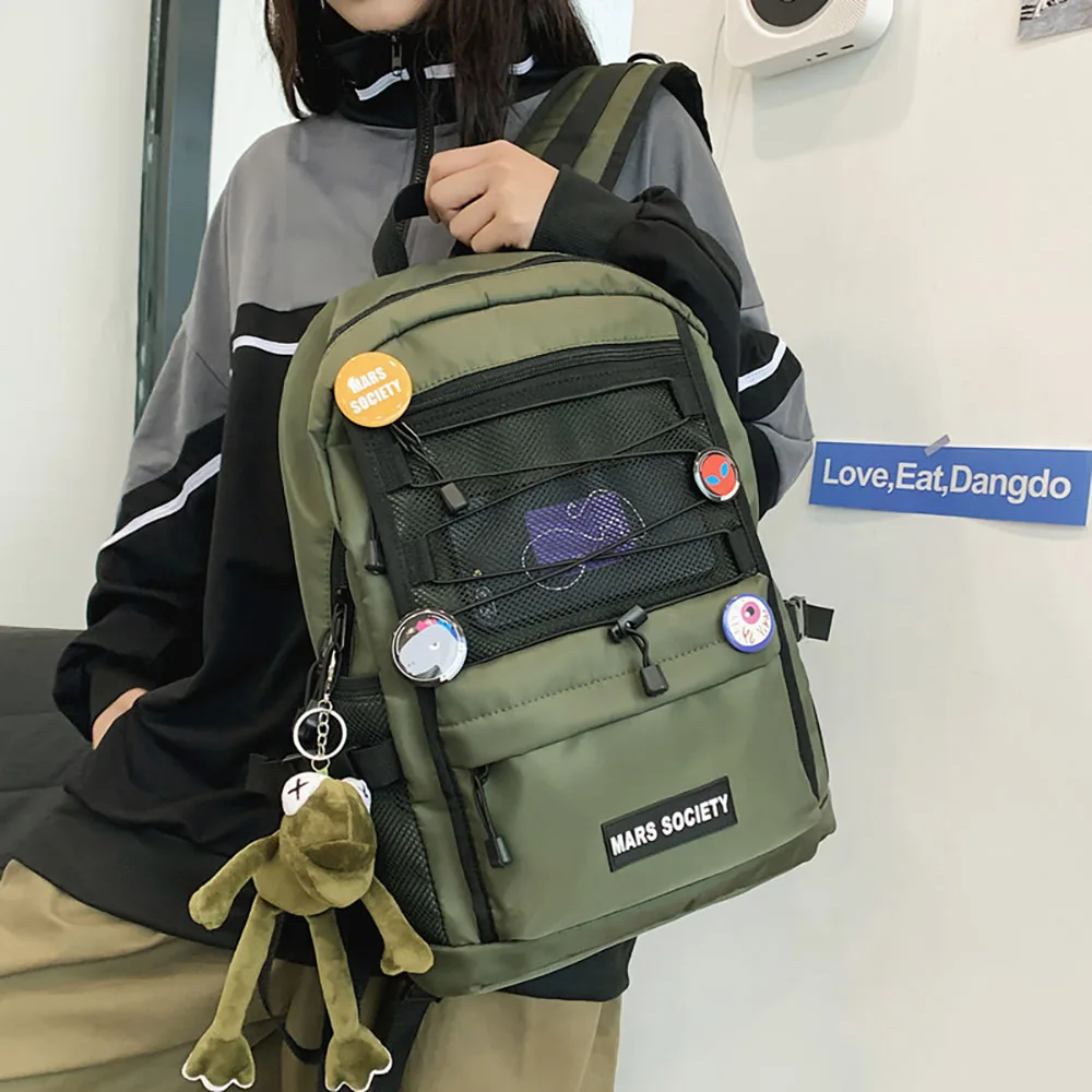 

JCHENSJ College Student School Backpack For Men Large Capacity Nylon Men's Laptop Backpack Travel Working Male Bagpack Bags