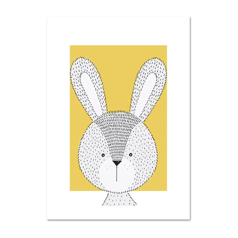 Искусство для домашнего декора анималистический настенный художественный принт