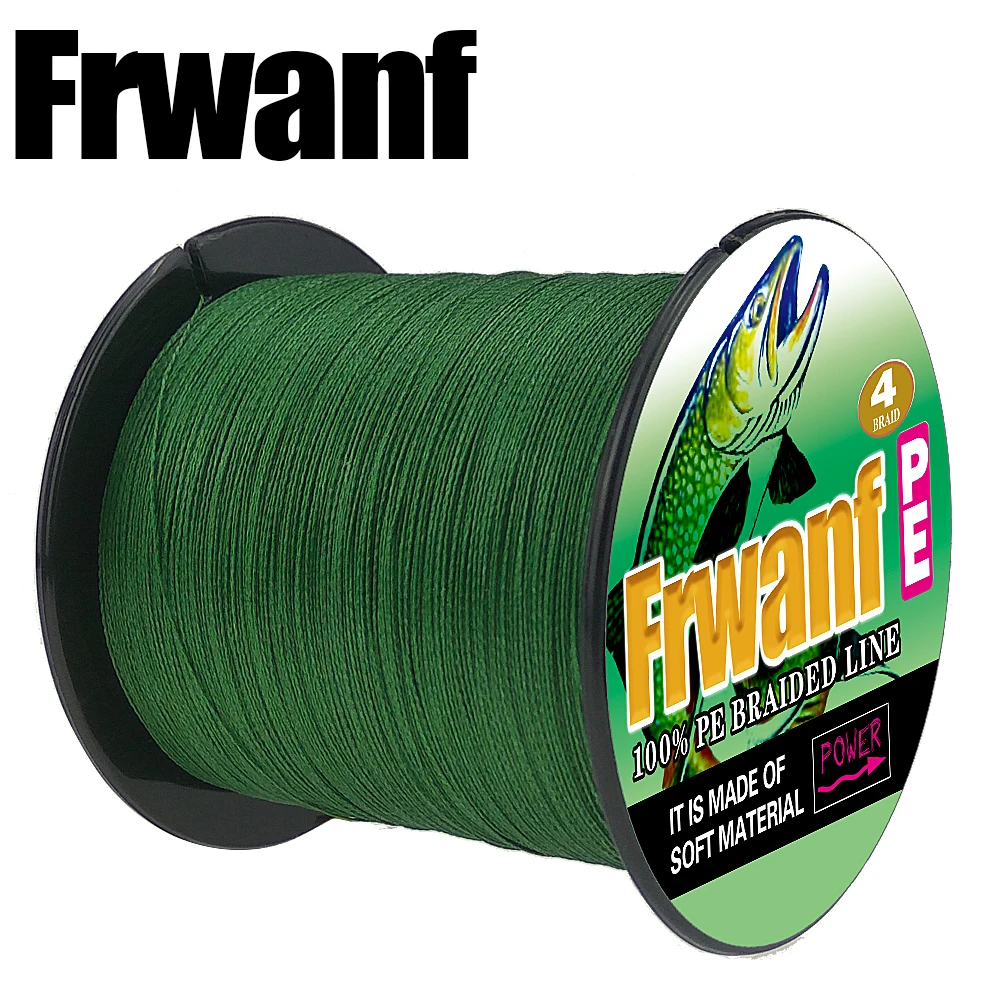 Frwanf Japan PE Fishing Braided Line for Carp Lines 100M 4 Strand Thread 10 20 30 40 50 60 70 80 90 100LB Smooth super | Спорт и