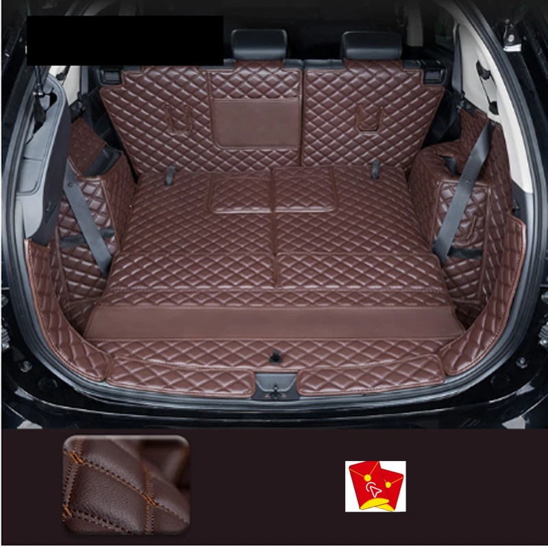 

Leather For Mitsubishi Outlander 4WD 2WD 2013 2014 2015 2016 2017 2018 2019 2020 2021 Trunk mat mats Rug Carpet Accessories