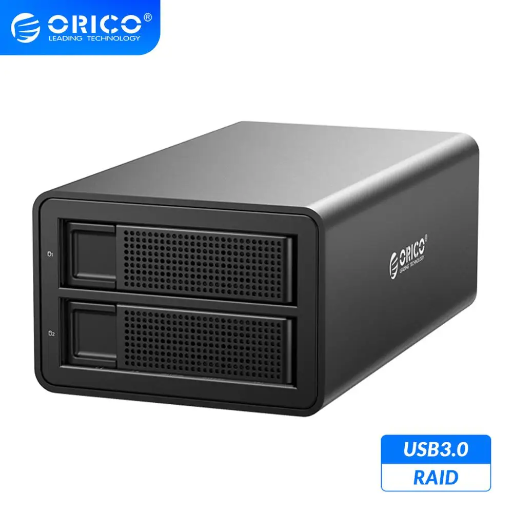 Док станция ORICO 35 Series 2 Bay 3 5 дюйма для жесткого диска с USB3.0 на SATA алюминиевым