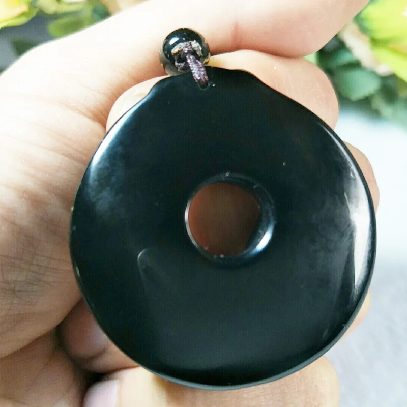 Натуральный обсидиан Храбрый войска подвеска с пряжкой ювелирные изделия Kirin