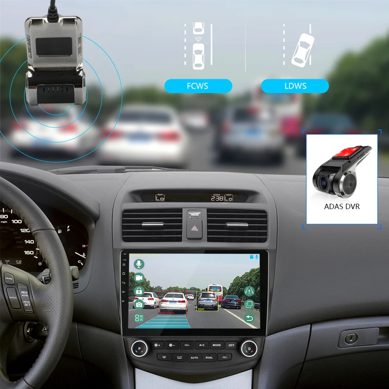 Для Honda Accord 7 2003-2008 10 &quot2.5D + ips 2G 32 Android автомобильный Радио мультимедийный плеер Dvd