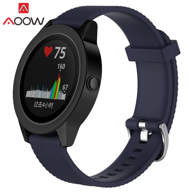 20 мм 22 мм силиконовый ремешок для часов samsung Galaxy Watch Garmin Amazfit сменный Браслет ремешок для часов gear Sport S2 S3