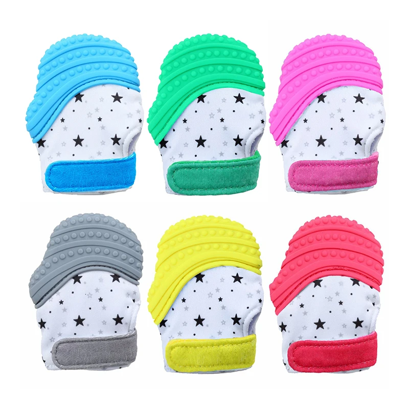 1 шт Детские Прорезыватель для зубов перчатки Стильная футболка с изображением