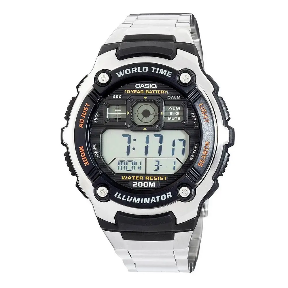 Наручные часы Casio AE 2000WD 1A мужские цифровые|Мужские электронные часы| |