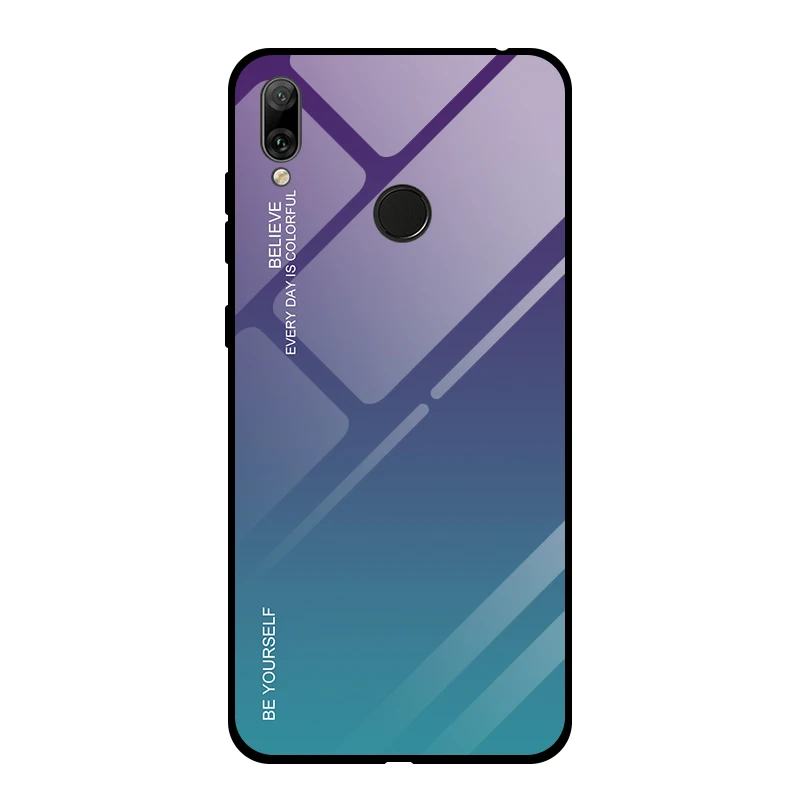 03 Роскошный чехол для телефона из закаленного стекла для huawei Y9 Y7 Y5 Y6 Prime Y7 Y6 Y5 Prime защитный чехол для задней крышки - Цвет: 03